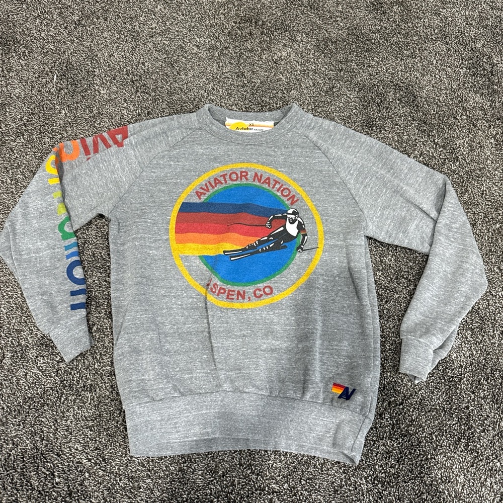 Aviator nation women’s crew neck size XS sweatshirt